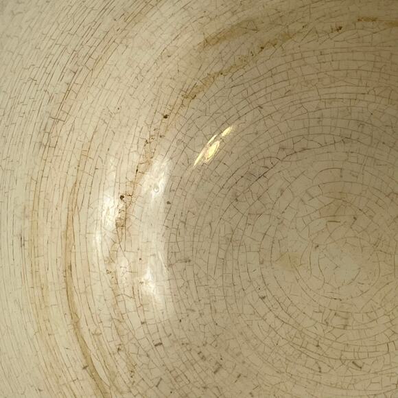 Vintage Boch Belgium Chamber Pot Ironstone Glazed Belgium Ware 6"x8" Pre-War Era - Picture 10 of 15